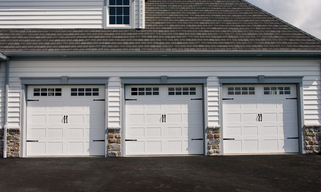Product image for Precision Overhead Garage Door Service $75 OFF door overhaul*. 