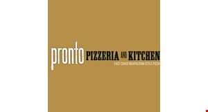 Pronto Pizzeria and Kitchen logo