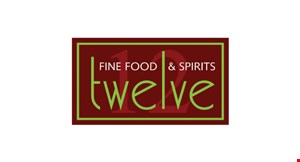 Twelve  Fine Food and Spirits logo