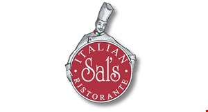 Product image for SAL'S ITALIAN 20% Off entire check dine in only - orders of $50 or more 