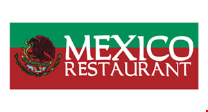 Product image for Mexico Restaurant $5 offANY PURCHASEof $30 or more Dine in only. One coupon per table.. 