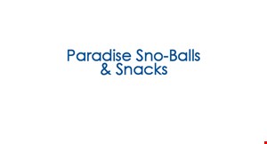 Paradise Sno-Balls & Snacks logo