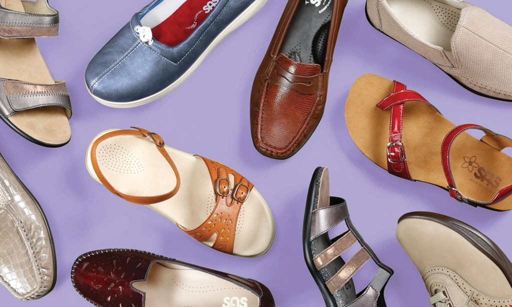 Product image for SAS San Antonio Shoemakers $15 off one pair of shoes or handbag; $40 off two pairs or handbags 