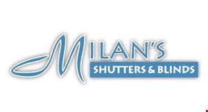 Milan's Shutters & Blinds logo