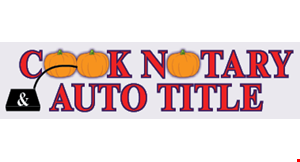 Cook  Notary & Auto  Title logo