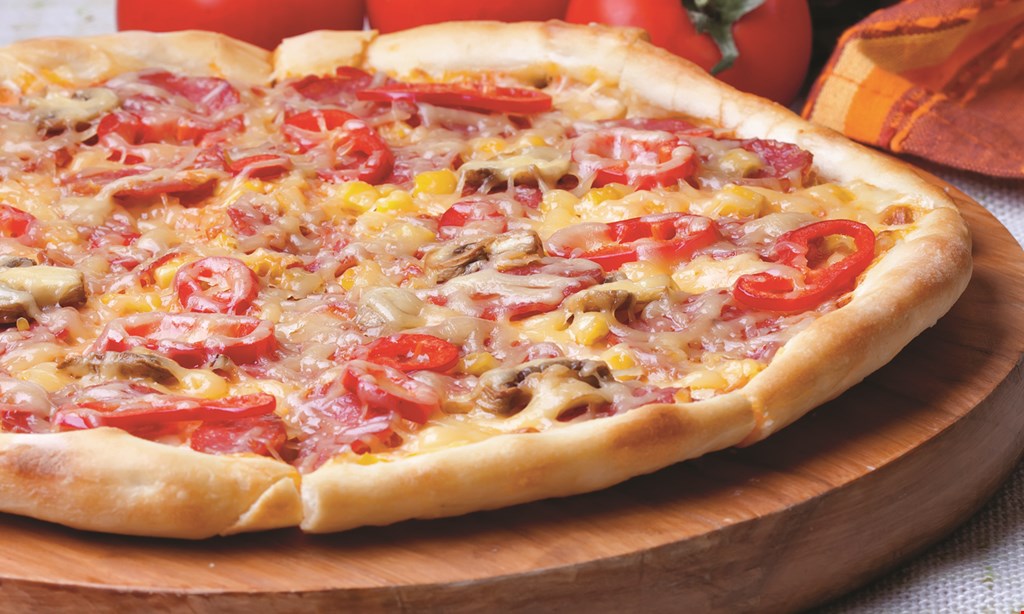 Product image for N.Y. GIANT PIZZA $36.99 28” Giant Pizza With Any Two Toppings. 