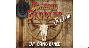 Blazing Saddles Saloon logo