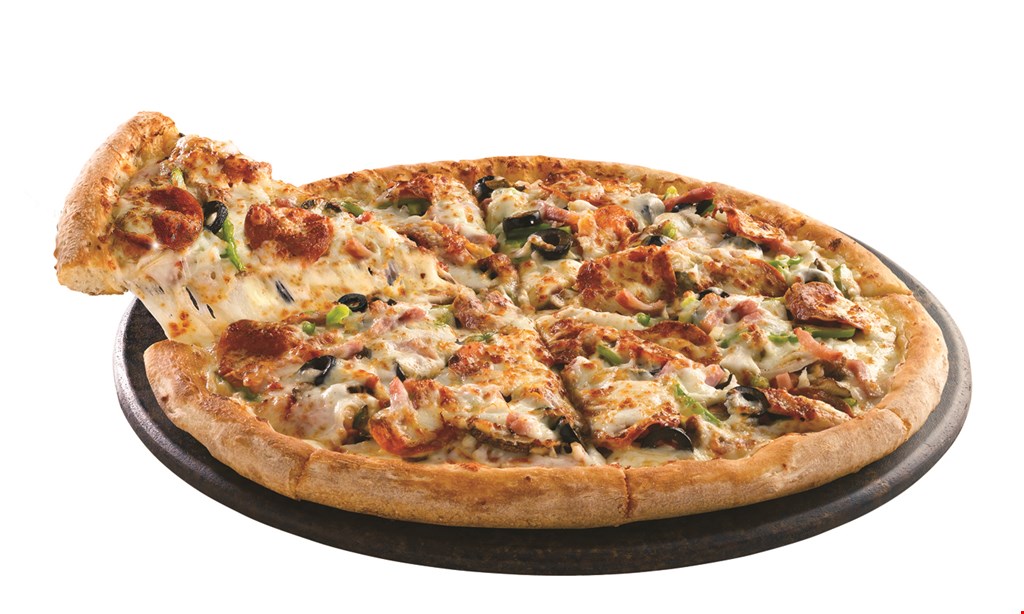 Product image for Papa John's Pizza $8.99 large 3-topping pizza. Carryout only. 