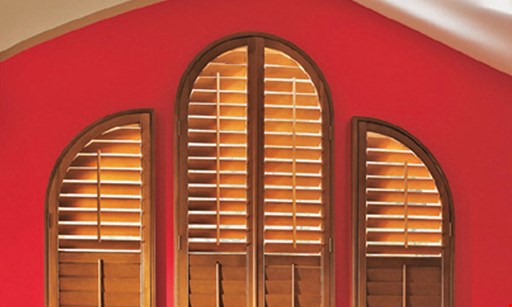 Product image for BUDGET BLINDS $50 off on shutters.