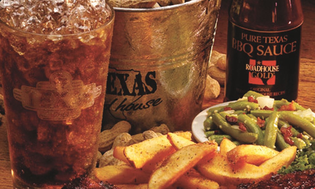 Product image for Texas Roadhouse Early Dine Dinner every Mon-Thurs 4pm-6pm Sat & Sun12pm-3pm 11 entrees available to choose from for $9.99