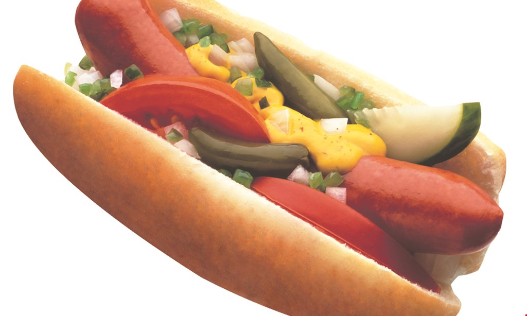 Product image for Doggie Diner $7.25 + tax 5 hot dogs fries not included.