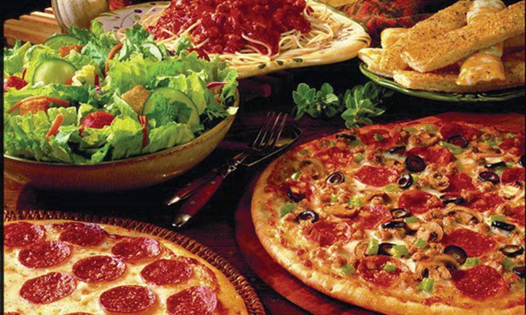 Product image for Gattis Pizza - Maryville Dine in special - 1 buffet $6.49, 2 buffets $11.89. 