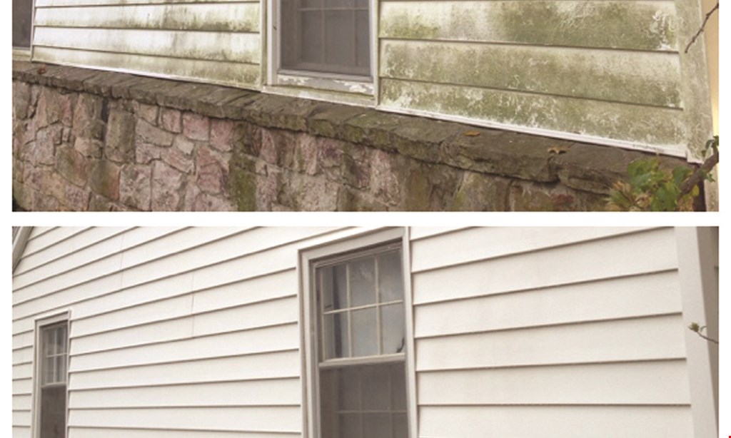 Product image for Revive  Power Washing $50 OFF a premium house wash package. 