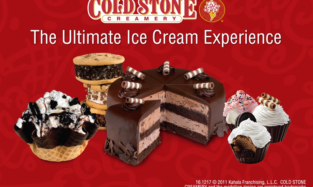 Product image for Cold Stone Creamery $5 off any small or large rectangular cake.