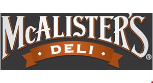Product image for Mcalister's Deli $5 Off $25 with promo code: 5OFFYUM. 