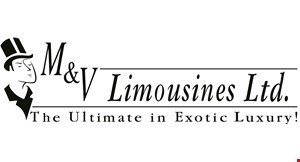 M&V LIMOUSINES logo