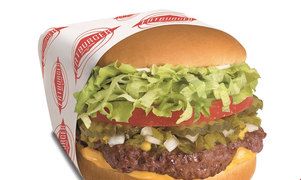 Product image for Fatburger FREE original fatburger with purchase of any regular meal, add-ons are extra.