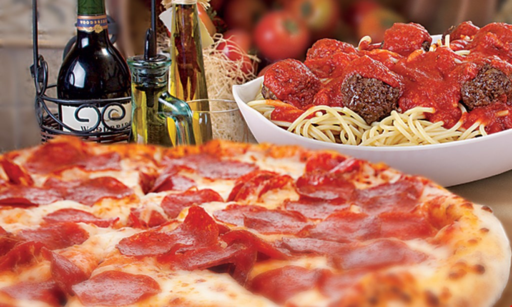 Product image for Alex's Pizzeria & Bar $31.99 Full Slab Dinner• Lg. Antipasto Salad• Medium Pizza with 1 Topping. 