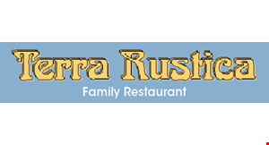 Product image for Terra Rustica $10 OFF any dine in dinner order of $100 or more from the reg. menu Mon-Thurs only.