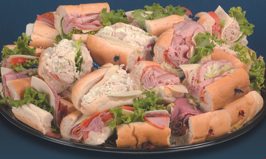 Product image for Jack's Country Maid Deli PLATTER 8 Now $75.0042 PIECE SUB TRAY • 7 LARGE SUBS • FEEDS 10-15