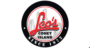 Product image for Leo's Coney Island $5 off any purchase of $45 or more. 