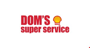 Dom's Shell Super Service logo