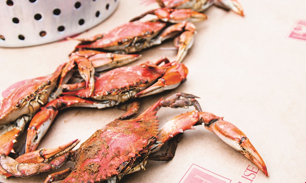 Product image for Harbour House Crabs $8 Off any blue crab order (Dozen, Half Bushel or Bushel). 