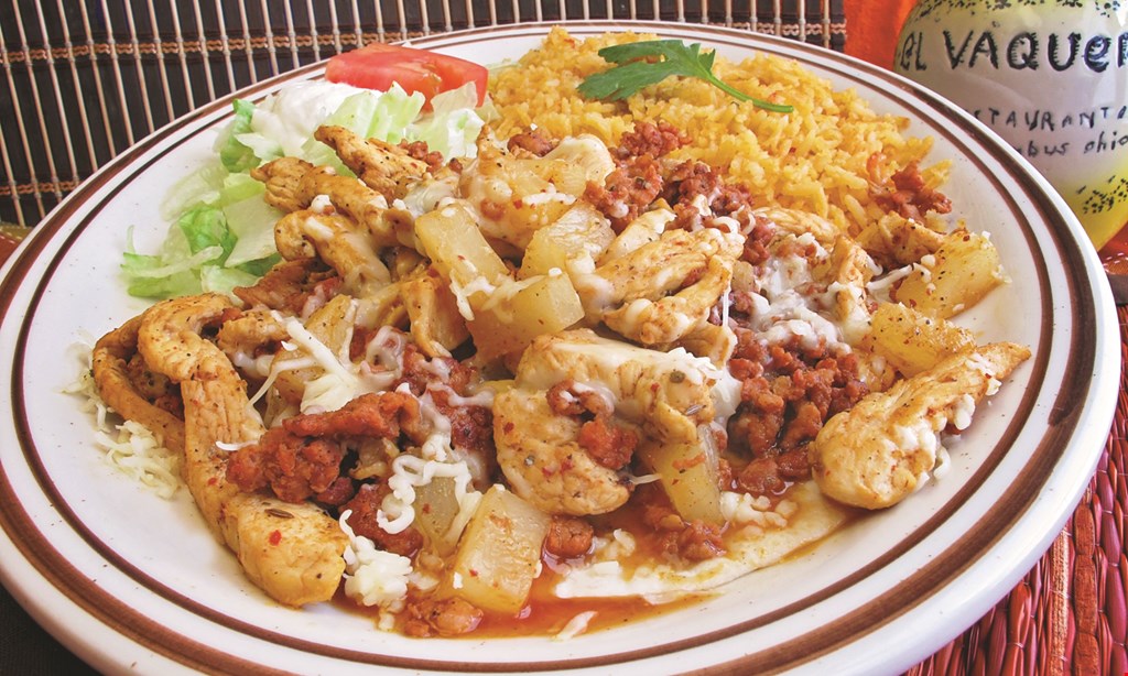 Product image for El Vaquero Mexican Restaurant 50% Off buy 1 entree get the 2nd 50% off
