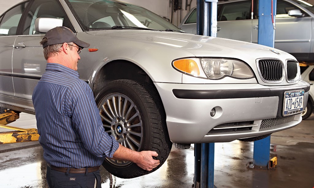 Product image for WARREN TIRE $20 off alignment check. 