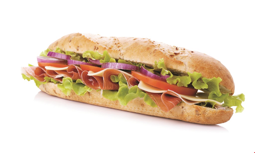 Product image for Jersey Mike's Buy any regular sub and (2) 22oz. Fountain drinks get a 2nd regular free of equal of lesser value.