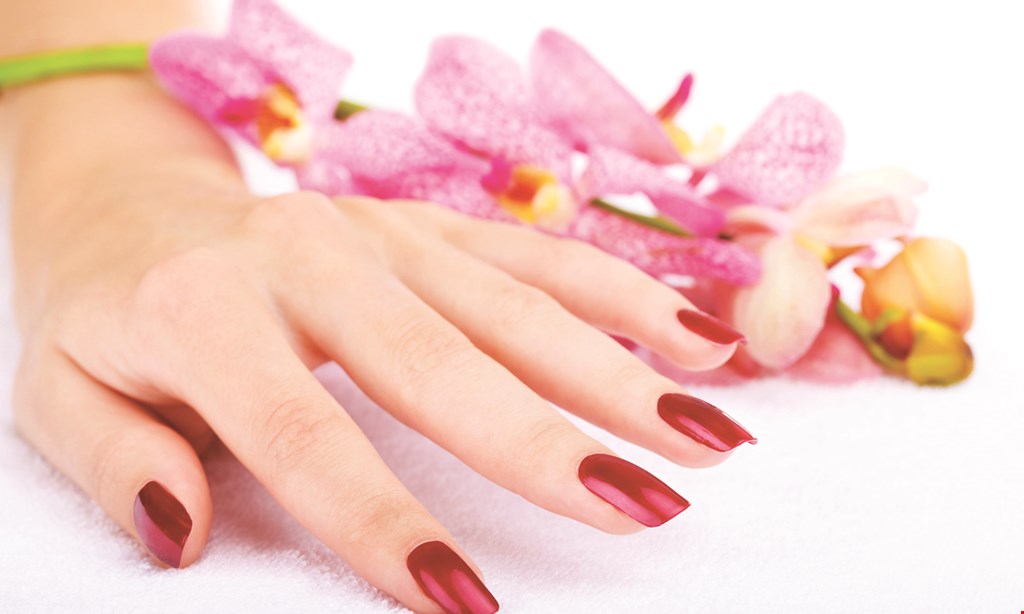 Product image for Happy Feet Nail Spa $5 off any service of $50 or more. 