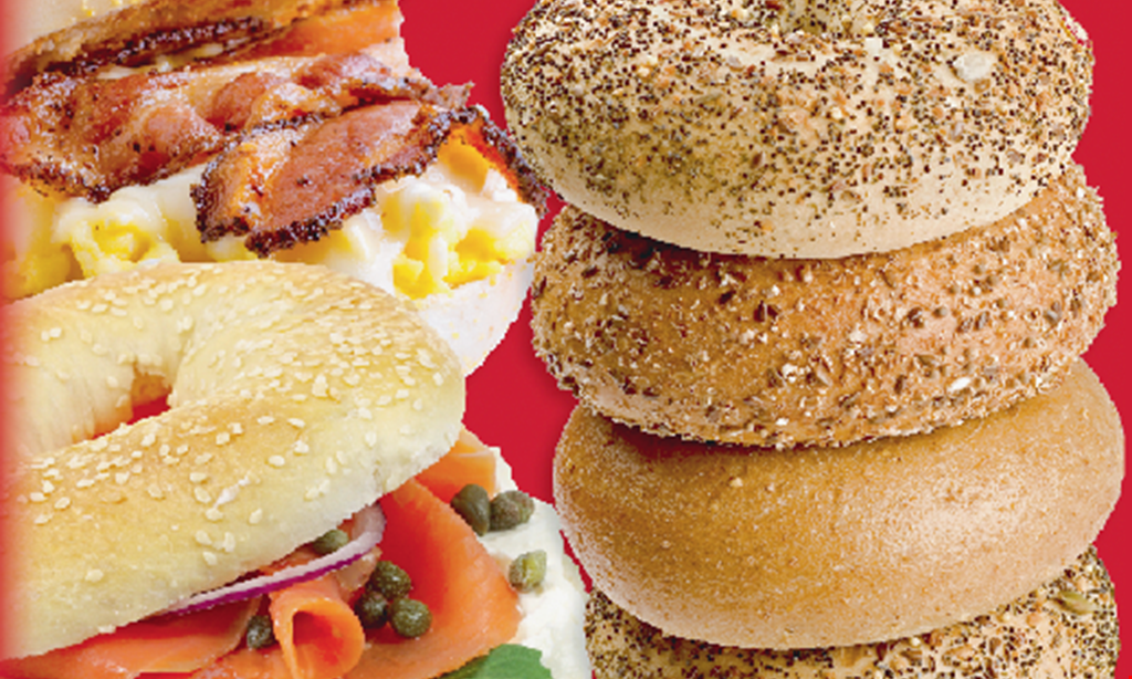 Product image for Bagels N' Cream 50% OFF breakfast or lunch sandwich buy any breakfast or lunch sandwich, get 2nd of equal or lesser value 50% off. 
