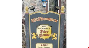 Product image for Von Rothenburg Bier Stube $10 off purchase of $50 or more NOT VALID FRI. OR SAT.. 