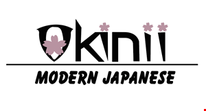 Product image for Okinii Modern Japanese 10% OFF any take-out purchase.
