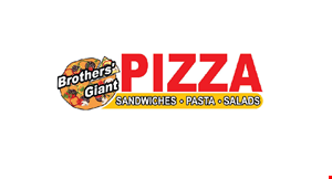 Product image for Brothers' Giant Pizza $29.99 GIANT SPECIAL1 - 28” Giant Pizza with 2-Toppings.