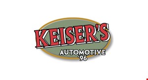 Product image for Keiser's Automotive '96 $3995 PA inspection & emissions combo
pass or fail, plus $12 for safety sticker & shop fees, most cars & trucks.