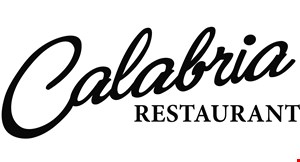 Product image for CALABRIA RESTAURANT 20% OFF catering over $100.