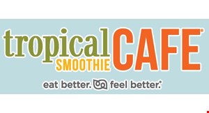 Product image for Tropical Smoothie Cafe $5 any flatbread. 