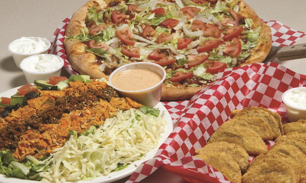Product image for Pizza Bella $2 OFF Any 2 Of Our Unique Oven Baked Wraps (Chicken Ranch, Turkey Club, A-1 Cheesesteak, Buffalo Chicken, Taco Deluxe & More). 