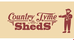 Product image for Country Tyme Sheds FREE delivery within a 20 mile radius. Any shed or swing set purchase. 