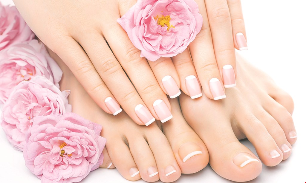 Product image for Comfort Time Salon & Spa $23 pink & white nails 