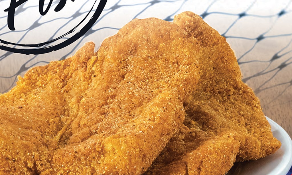 Product image for Lee's Famous Recipe Chicken 50¢ off fish & chips combo meal