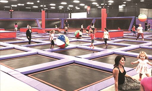 Product image for Altitude Trampoline Park Free pair of socks with jump purchase of an hour or more. 