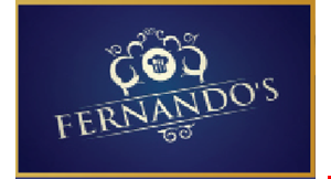 Product image for Fernando's Restaurant- East Ridge $2 OFF any purchase of $10 or more.