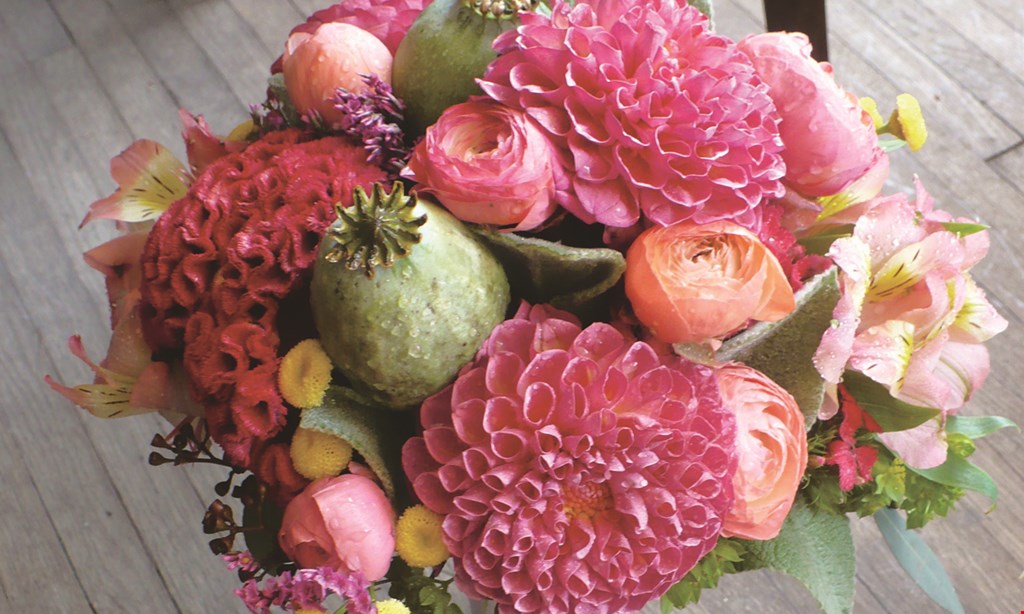 Product image for Garden Bouquet 1/2 price In-Stock Silk Arrangement. 
