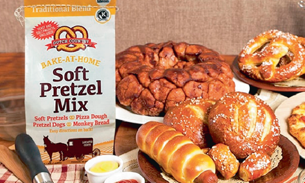 Product image for Dutch Country Soft Pretzels Free soft pretzel buy 1 pretzel, get 1 of equal or lesser value free (choose from: reg. soft pretzels, sticks or nuggets)