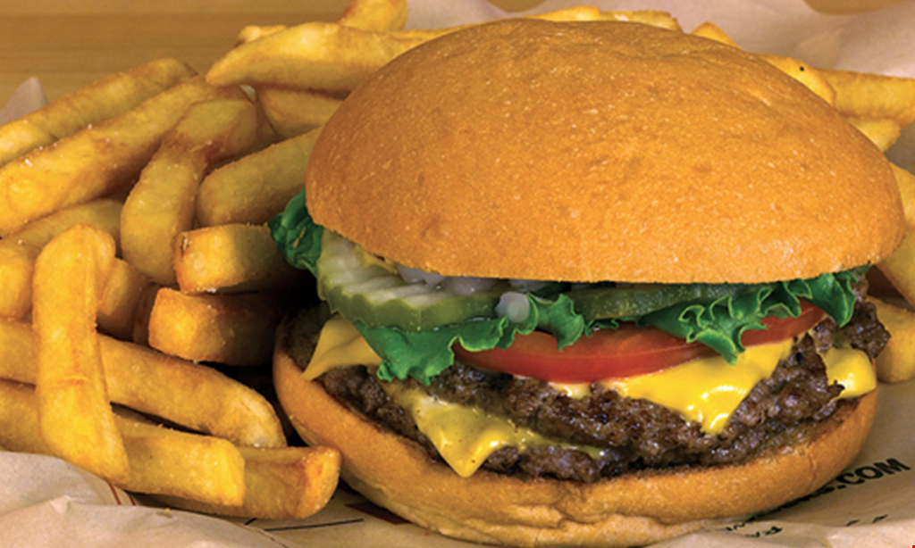 Product image for JAKE'S WAYBACK BURGERS Free Cheeeesy burger with purchase of a Cheeeesy, any side and any drink. 