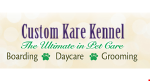Product image for Custom Kare Kennel, Inc. $60 5-day daycare punch card ($75 value). 