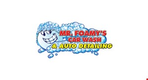 Mr. Foamy's Car Wash logo