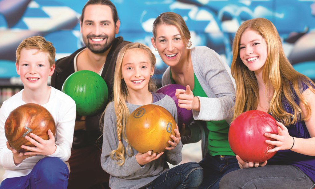 Product image for Timber Lanes $55glow bowling for 5 people 